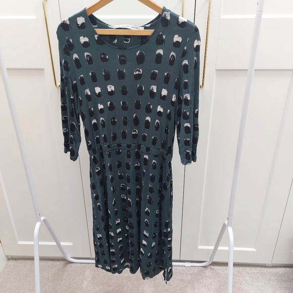 & other stories Size 12 eur 40 dark green dress - Picture 2 of 16